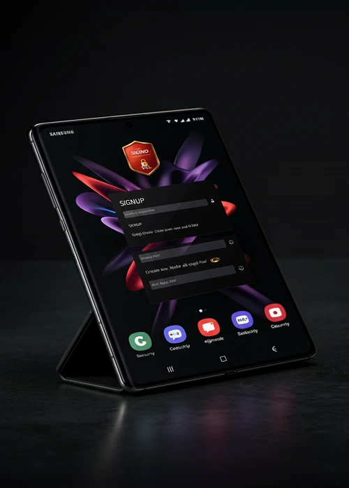 Digits 7 Casino registration form showing fields for new user account creation and secure login details